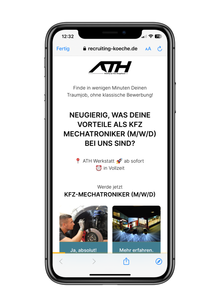 Recruiting Kampagne ATH Autohaus